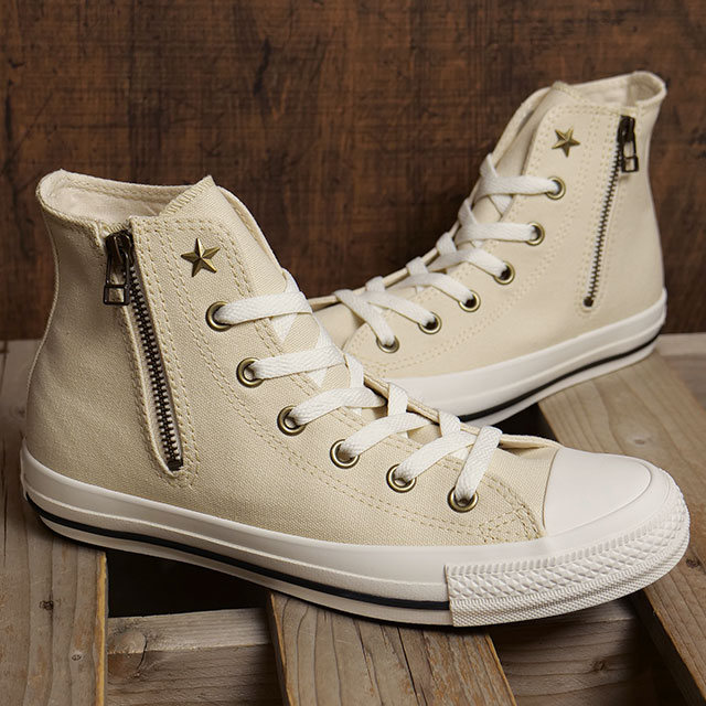 楽天SHOETIMEコンバース CONVERSE レディース スニーカー オールスター AG Z ハイカット （31311162 SS24） ALL STAR AG Z HI 靴 サイドジップ ECRU