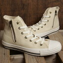 コンバース CONVERSE レディース スニーカー オールスター AG Z ハイカット （31311162 SS24） ALL STAR AG Z HI 靴 サイドジップ ECRU