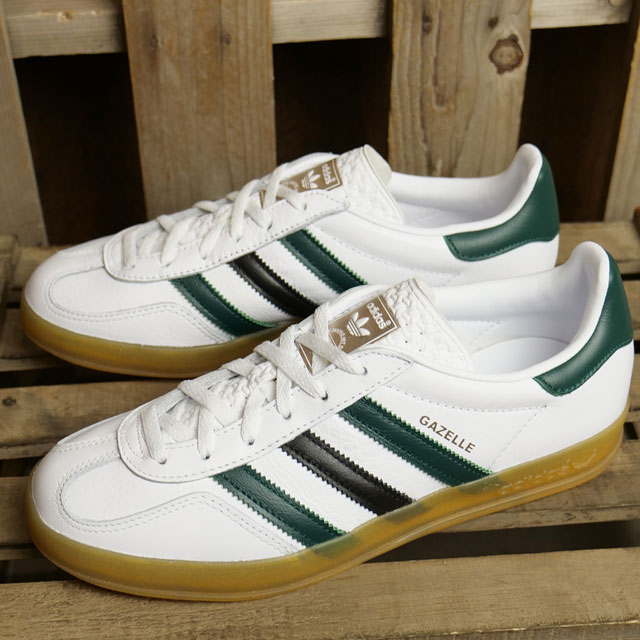 アディダス オリジナルス adidas Originals レディース スニーカー ガゼル インドア ウィメンズ （NKC87/IE2957 SS24） GAZELLE INDOOR W 靴 シューズ ガッツレー フットウェアホワイト/カレッジグリーン/コアブラック