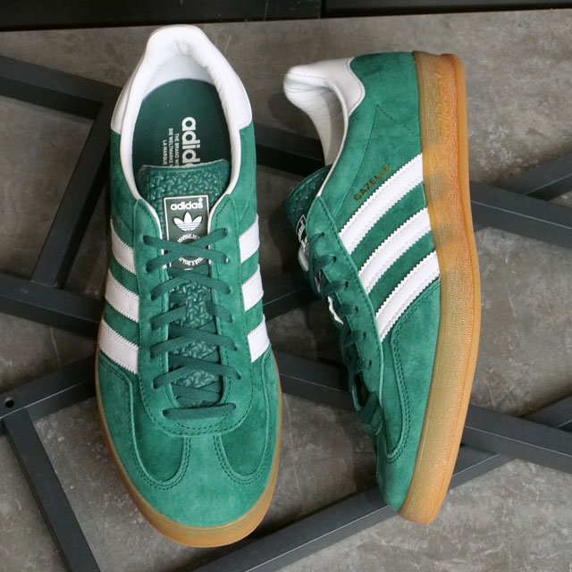 アディダス オリジナルス adidas Originals メンズ スニーカー ガゼル インドア （NKF64/IG1596 SS24） GAZELLE INDOOR 靴 シューズ ガッツレー カレッジグリーン/フットウェアホワイト/ガム