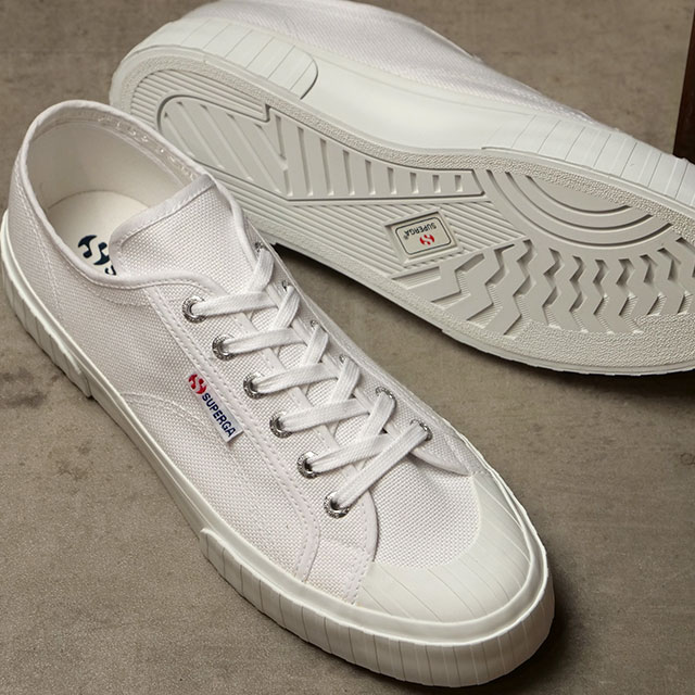 スペルガ スニーカー メンズ スペルガ SUPERGA スニーカー 2630 STRIPE （4S00GRT0 SS24） メンズ・レディース 靴 ローカット キャンバスシューズ　厚底 WHITE（901）