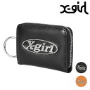 エックスガール X-girl レディース オーバルロゴ フェイクレザー コイン＆カードケース （105234054027 SS24SPOT） OVAL LOGO FAUX LEATHER COIN ＆ CARD CASE XGIRL 財布 ミニウォレット