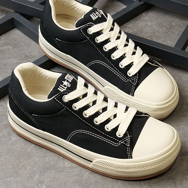 コンバース CONVERSE スニーカー オールスターアール ボーダースター ローカット （31310760 SS24） ALL STAR (R) BOARDERSTAR OX メンズ・レディース 靴 厚底 BLACK