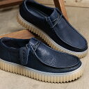 クラークス Clarks メンズ トーヒルロー （26176216 SS24） Torhill Lo 靴 モカシンシューズ ネイビーレザー