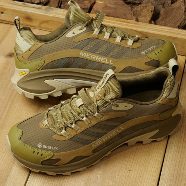 メレル MERRELL メンズ モアブ スピード2 ゴアテックス （J037517 SS24） M MOAB SPEED 2 GORE-TEX 靴 透湿防水 ビブラムソール アウトドアシューズ トレッキング ハイキング スニーカー COYOTE