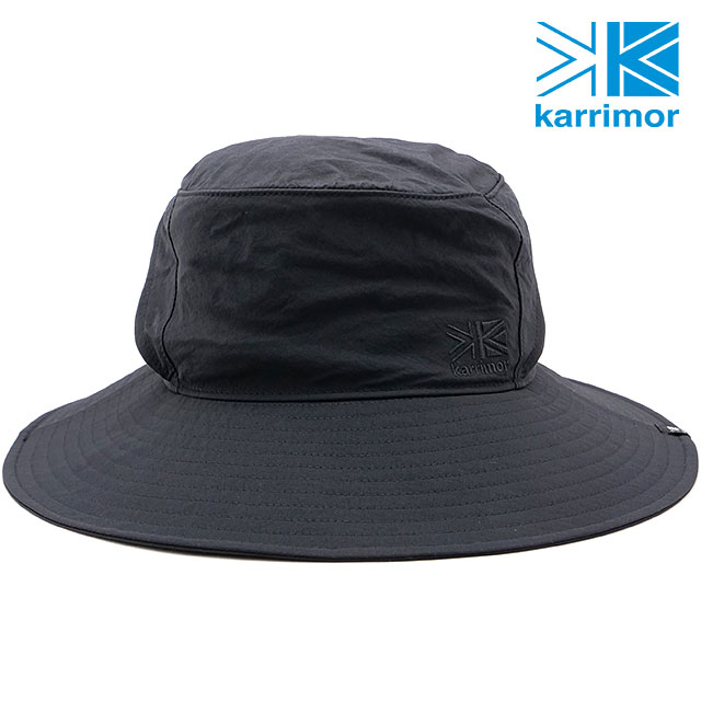 カリマー Karrimor フローハット （200142-9000 SS24） flow hat メンズ レディース 帽子 アウトドア 撥水 UVケア 抗菌防臭 Black