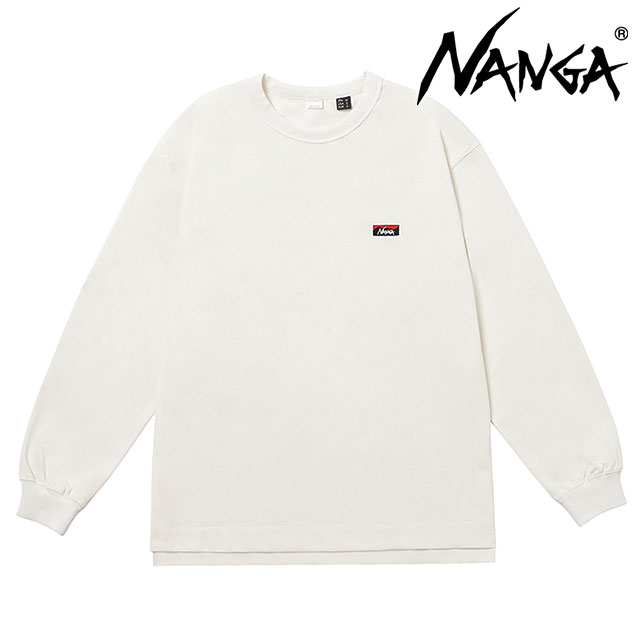 樂天商城 - 【最大100%ポイントバック】NANGA ナンガ メンズ エコハイブリッド ボックスロゴ エンブロイダリー ロングスリーブティー [NW2411-1G803-A SS24] ECO HYBRID BOX LOGO EMBROIDERY L/S TEE トップス 長袖Tシャツ カットソー アウトドア WHT【e】 正規取扱店