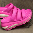 クロックス crocs レディース サンダル メガクラッシュ トリプルストラップ （209842-6TW SS24） Mega Crush Triple Strap 厚底 スライドサンダル Pink-Crush