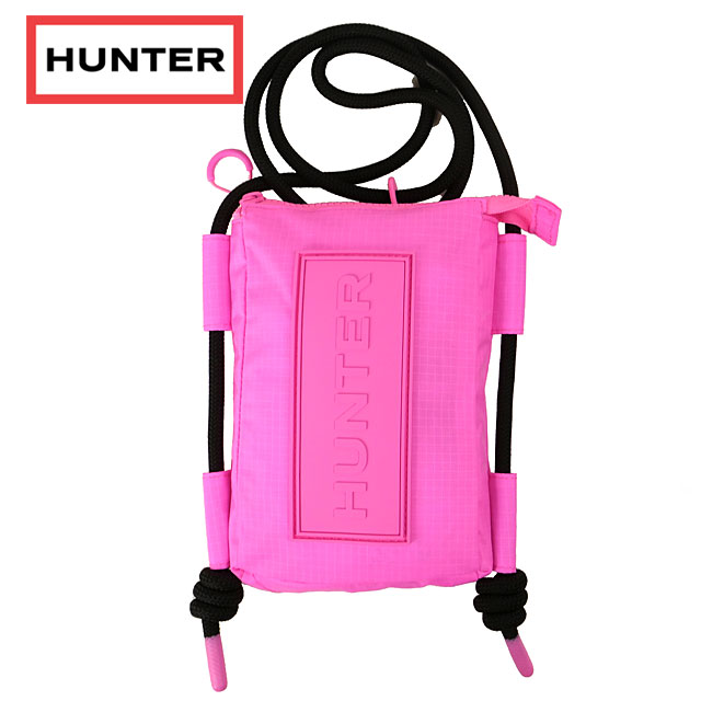 ハンター HUNTER トラベルリップストップフォンポーチ （UBP1514NRS-HIK SS24） travel ripstop phone pouch メンズ・レディース 鞄 ショルダーバッグ highlighter-pink 