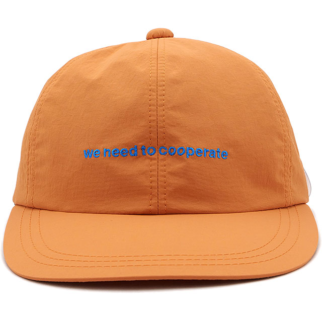カシラ カシラ CA4LA 6パネルキャップ （AKM00087 SS24） COOPERATE CAP メンズ・レディース 帽子 ベースボールキャップ ORANGE