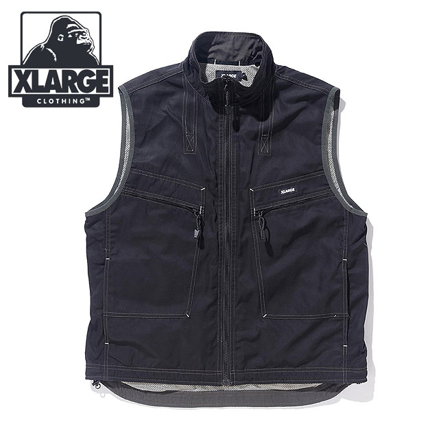 エクストララージ XLARGE メンズ タクティカル ベスト （101241021011 SS24） TACTICAL VEST x-large エックスラージ トップス BLACK