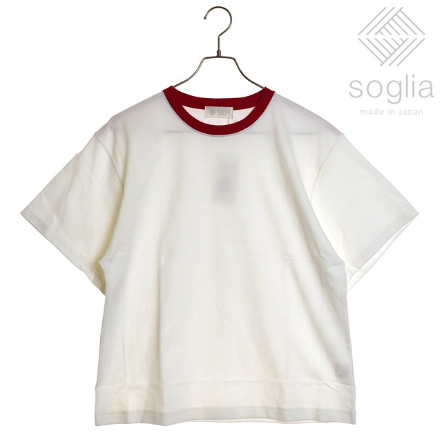 樂天商城 - 【在庫限り】【ラスト1着】Soglia ソリア メンズ オープンエンド ハーフスリーブ Tシャツ [SS24] OPEN END Half Sleeve T-shirt トップス 日本製 ショートスリーブ 半袖 ホワイト【ts】 正規取扱店