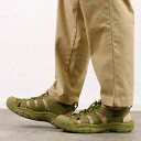 yԕizL[ KEEN Y T_ j[|[g GC`c[ i1027124 SS24j M NEWPORT H2 C Lv AEghA Monochrome/Olive-Drab