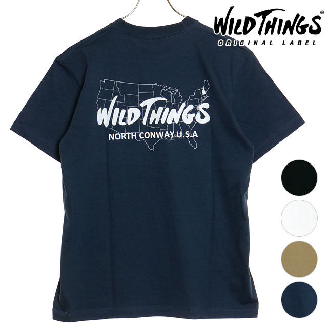 ワイルドシングス WILD THINGS メンズ バースプレイス Tシャツ （WT24063K SS24） BIRTH PLACE トップス 半袖 クルーネック 【メール便..