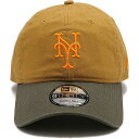 ニューエラ NEWERA コラボキャップ 中津川吾郎 ニューヨーク メッツ （14124653 SS24） 9THIRTY GORO NAKATSUGAWA メンズ レディース 帽子 サイズ調整可能 ライトブロンズ/モス