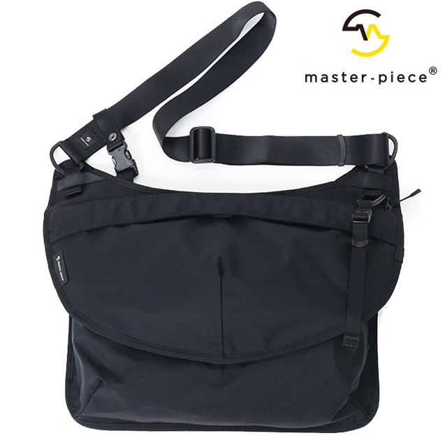 マスターピース ボディバッグ メンズ マスターピース master-piece フェイス メッセンジャーバッグ （02872-010 SS24） face メンズ・レディース 鞄 日本製 ボディバッグ ワンショルダー BLACK