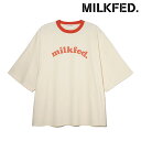 ~NtFh MILKFED. fB[X N[p[ rbO V[gX[u gbv i103242013004 SU24j COOPER BIG S/S TOP gbvX  rbOVGbg OFF-WHITE