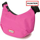 【先着でバッグラバータグプレゼント！】ハンター HUNTER ナイロンミニホボ （UBS3600KBM-MFX SS24） nylon mini hobo メンズ・レディース 鞄 ショルダーバッグ ミニバッグ magenta-flux