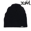 エックスガール ニット帽 レディース エックスガール X-girl レディース クールマックス ビーニー （105242051001 SU24） COOL MAX BEANIE 帽子 ワッチ ニット帽 ニットキャップ BLACK 【メール便可】