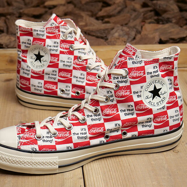 コンバース CONVERSE メンズ スニーカー オールスター US コカ・コーラ CK ハイカット （31312060 SS24Q2） ALL STAR US Coca-Cola CK HI 靴 コラボ RED/WHITE