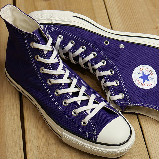 コンバース CONVERSE スニーカー キャンバス オールスター J ハイカット （31312190 SS24Q2） CANVAS ALL STAR J HI メンズ レディース 靴 日本製 PURPLE