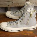 Ro[X CONVERSE fB[X Xj[J[ I[X^[ S[hWbv nCJbg i31312242 SS24Q2j ALL STAR GOLDZIP HI C TChWbv LIGHT-GRAY