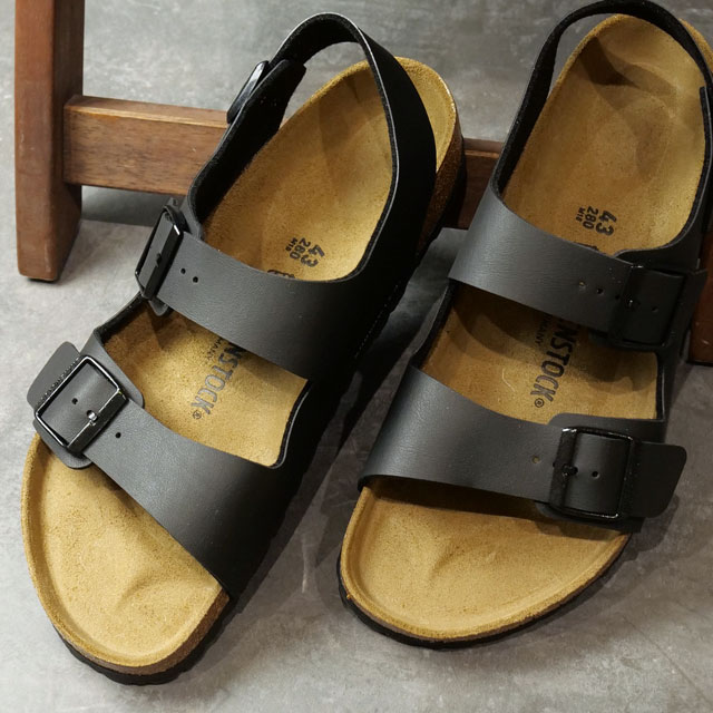 楽天SHOETIMEビルケンシュトック BIRKENSTOCK メンズ サンダル ミラノ ビルコフロー （34791/34793 SS24） MILANO BS ドイツ製 コンフォートサンダル 健康サンダル BLACK | BIRKO-FLOR