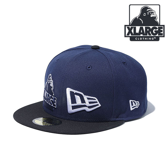 エクストララージ XLARGE ニューエラ ツートーンミックスロゴキャップ （101242051004 SS24SPOT） XLARGE × NEWERA 2TONE MIX LOGO CAP メンズ・レディース x-large エックスラージ 帽子 NAVY