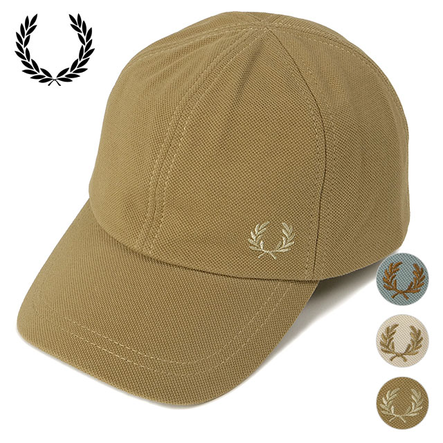 フレッドペリー 帽子 メンズ フレッドペリー FRED PERRY ピケ クラシックキャップ （HW6726 SS24Q2） PIQUE CLASSIC CAP メンズ・レディース 帽子 鹿の子 サイズ調整可