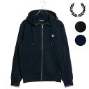 【7/31まで!最大100%ポイントバック!】フレッドペリー FRED PERRY フーデッド ジップ スルー スウェットシャツ (J7536) HOODED ZIP THROUGH SWEATSHIRT メンズ トップス パーカー 長袖 当店激オシ