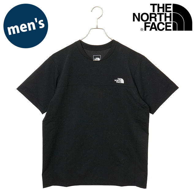樂天商城 - 【最大100%ポイントバック】THE NORTH FACE ザ・ノース・フェイス ショートスリーブテッククルー [NT22599-K SS25] S/S Tech Crew メンズ TNF アウトドア トップス 半袖Tシャツ 抗菌防臭 ブラック 【メール便可】 正規取扱店