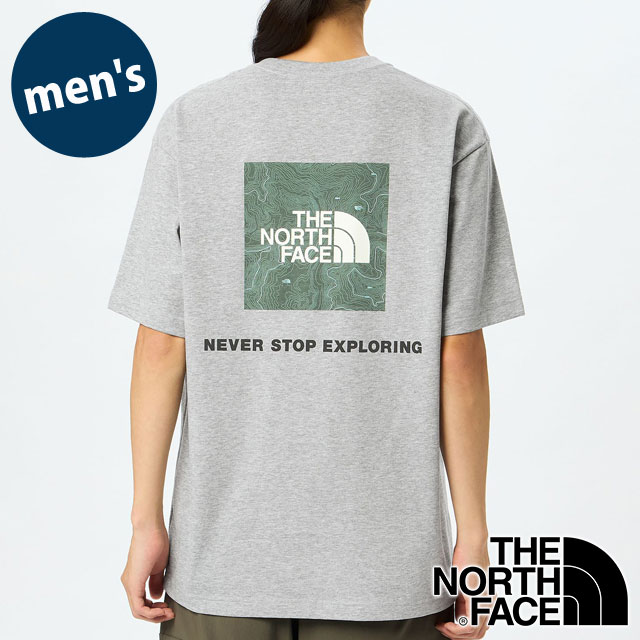 【最大100%ポイントバック】ザ・ノース・フェイス THE NORTH FACE ショートスリーブバックスクエアトラバースロゴティー [NT32543-Z SS25] S/S Back Square Traverse Logo Tee メンズ TNF 半袖Tシャツ ミックスグレー 【メール便可】 正規取扱店