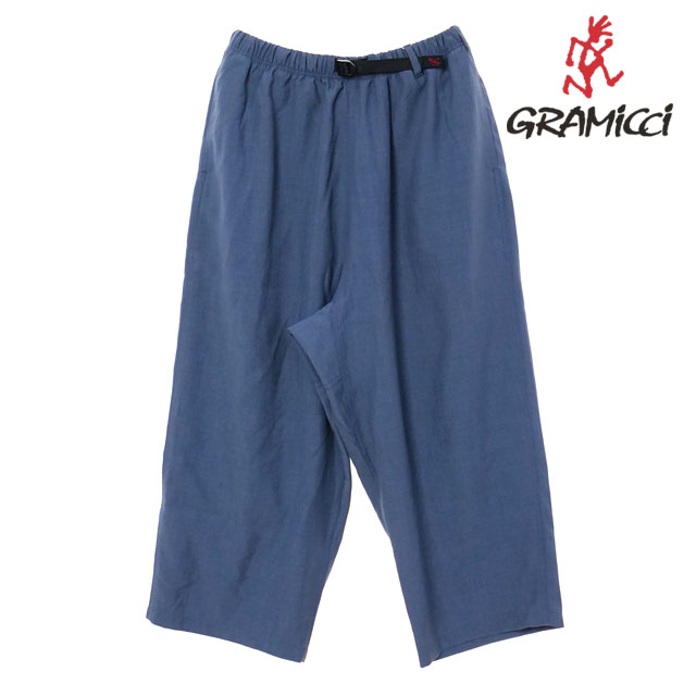 【5/31まで!最大100%ポイントバック!】グラミチ Gramicci リネンブレンド バルーンパンツ (GLP5-SJP14 SS25) LINEN BLEND BALLOON PANT レディース ボトムス ロングパンツ ワイドパンツ OLD-BLUE 正規取扱店