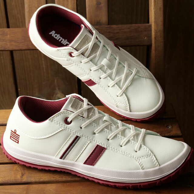 【40%OFF/SALE】アドミラル Admiral スニーカー アリー [AD901 SS25] ALLIE レディース 靴 カジュアルシューズ White/Burgundy ホワイト 正規取扱店【ts】【e】