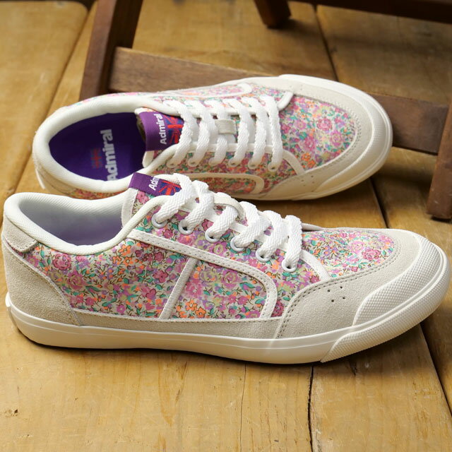 【最大100%ポイントバック】アドミラル Admiral スニーカー イノマー リバティー [AD608 SS25] INOMER L LIBERTY レディース 靴 カジュアルシューズ White/Pink ホワイト 正規取扱店