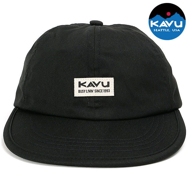 樂天商城 - 【最大100%ポイントバック】KAVU カブー バービュー キャップ [19811594 SS25] Barview Cap メンズ・レディース 帽子 フリーサイズ フラットバイザー アウトドア Black 正規取扱店