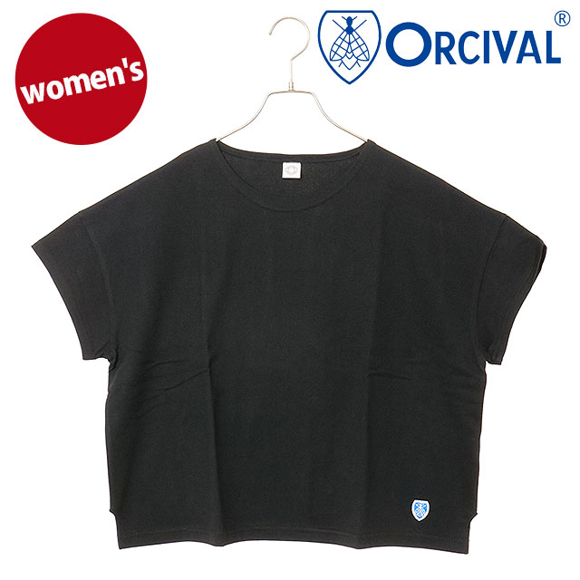 樂天商城 - ORCIVAL オーシバル ボートネック ショートスリーブプルオーバー [OR-C0335-BFJ SS25] BOAT NECK S/S P.O.日本製 レディース トップス カットソー 半袖Tシャツ BLACK 【メール便可】 正規取扱店
