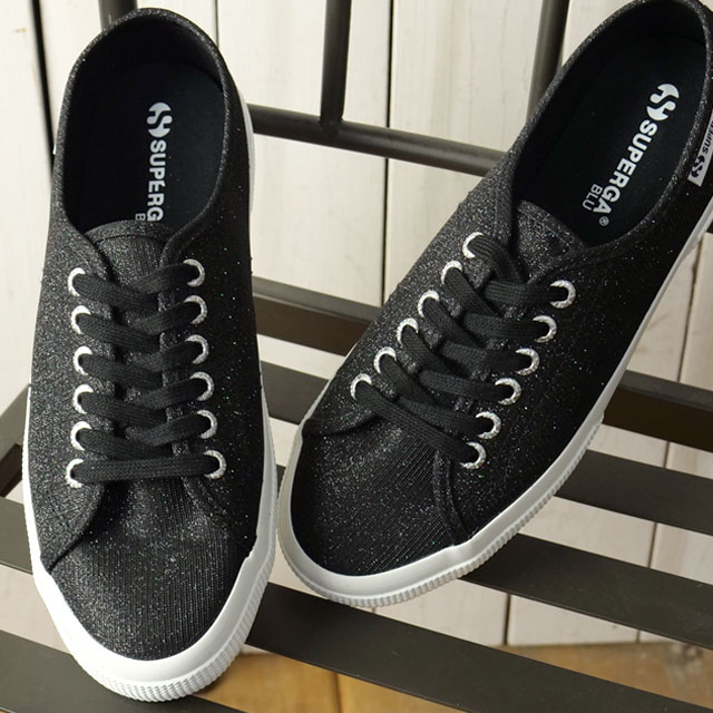 Rakuten - 【最大100%ポイントバック】SUPERGA スペルガ スニーカー ジャージ ラメ レッジェーラ [5S4135ZW SS25] 3750 JERSEY LAME LEGGERA レディース 靴 シューズ BLACK 999 正規取扱店