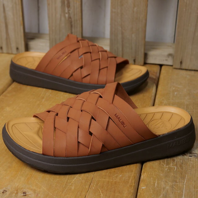 樂天商城 - MALIBU SANDALS マリブサンダルズ サンダル ズマ [MS020012] ZUMA メンズ・レディース 靴 スライドサンダル WHISKEY/DARK-BROWN 正規取扱店