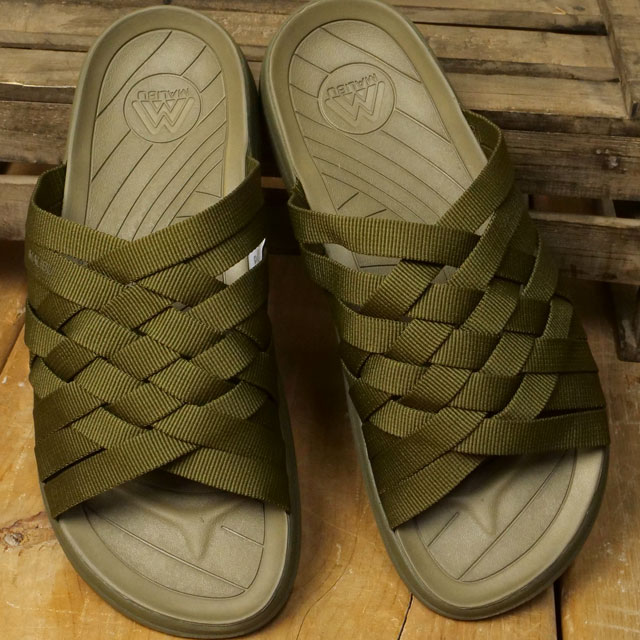 樂天商城 - 【最大100%ポイントバック】MALIBU SANDALS マリブサンダルズ ズマ [MS020068 SS25] ZUMA メンズ・レディース 靴 スライドサンダル OLIVE/OLIVE 正規取扱店