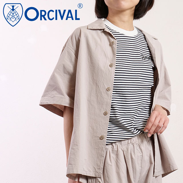 �ڳ�ŷ�����ѡ�SALE����37%OFF�ۥ������Х� ORCIVAL �����ץ󥫥顼 ���硼�ȥ��꡼�֥���� [OR-B0363-GDP SS25] OPEN C...