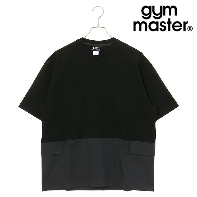 樂天商城 - 【30%OFF/SALE】【ラスト1着】ジムマスター GYMMASTER マイクロリップ天竺切り替えtee [G521728-05 SU25] メンズ トップス 半袖Tシャツ ブラック/チャコール 【メール便可】 正規取扱店【e】【ts】