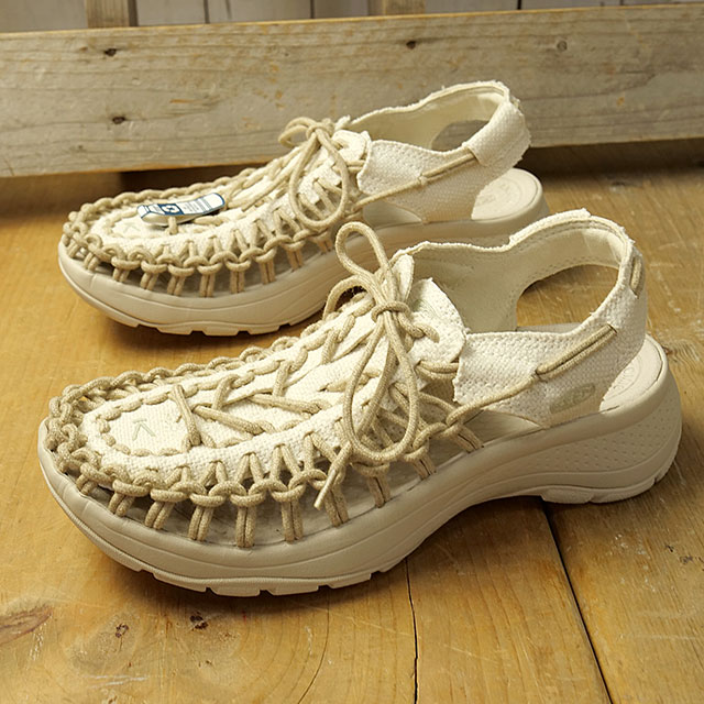 樂天商城 - 【最大100%ポイントバック】【先着で限定プレゼント】KEEN キーン サンダル ユニーク [1030390 SS25] W UNEEK ASTORIA CANVAS レディース 靴 シューズ スニーカー キャンプ アウトドア BIRCH/BIRCH ホワイト 正規取扱店