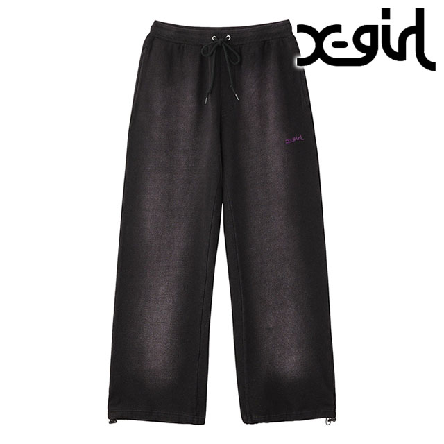 Rakuten - 【40%OFF/SALE】X-girl エックスガール フェイデッド スウェットパンツ [105252031001 SU25] FADED SWEAT PANTS レディース ボトムス ルーズシルエット xgirl PURPLE パープル 紫 正規取扱店【ts】【e】