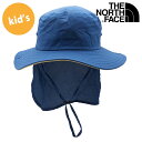 ザ・ノース・フェイス THE NORTH FACE キッズTNFビーフリーシールドハット (NNJ02526-OB SS25) Kids’ TNF Be Free Shield Hat 男の子・女の子 アウトドア 子供用 帽子 UVカット 虫よけ加工 マウンテンブルー 【メール便可】 正規取扱店【e】【ts】