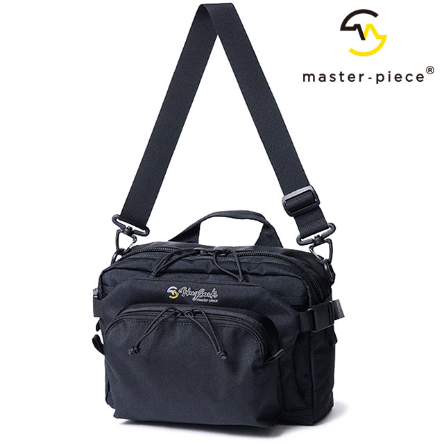 マスターピース master-piece ハグサック ショルダーバッグ  6.5L HugSack SHOULDER BAG メンズ・レディース 鞄 日本製 ワンショルダー アウトドア BLACK 正規取扱店