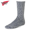 【6/30まで!最大100%ポイントバック!】レッドウィング REDWING コットンブレンド マールラグクルー (97168/97645) COTTON BLEND MARL RAGG CREW メンズ 靴下 ブーツソックス Made in USA red wing NAVY/WHITE 【メール便可】 正規取扱店(4)