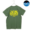 【7/31まで!最大100%ポイントバック!】カブー KAVU トゥルーロゴ Tシャツ (19822238 SS25) True Logo Tee メンズ トップス 半袖 ロゴティー Military-Green 【メール便可】 正規取扱店
