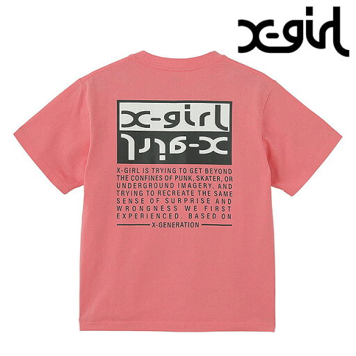 【7/31まで!最大100%ポイントバック!】エックスガール X-girl バイカラーボックスロゴ ショートスリーブTシャツ (105252011010 SU25) BICOLOR BOX LOGO S/S TEE レディース トップス 半袖 xgirl PINK ピンク 【メール便可】 正規取扱店 【7/31まで!最大100%ポイントバック!】エックスガール X-girl バイカラーボックスロゴ ショートスリーブTシャツ (105252011010 SU25) BICOLOR BOX LOGO S/S TEE レディース トップス 半袖 xgirl PINK ピンク 【メール便可】 正規取扱店
