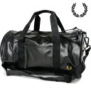 【6/30まで!最大100%ポイントバック!】フレッドペリー FRED PERRY トーナル クラシック バレルバッグ (L7260-774 SS25Q2) TONAL CLASSIC BARREL BAG メンズ・レディース 鞄 ボストンバッグ BLACK/GOLD 正規取扱店(4)